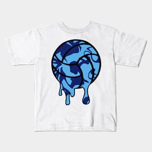 Melting volleyball Kids T-Shirt